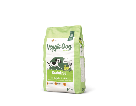 Сухой корм для собак Green Petfood VeggieDog Grainfree, вегитарианский, беззерновой, картофель и горох, 10 кг