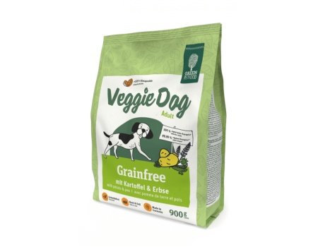 Сухий корм для собак Green Petfood VeggieDog Grainfree, вегітаріанський, беззерновий, картопля і горох, 900 г