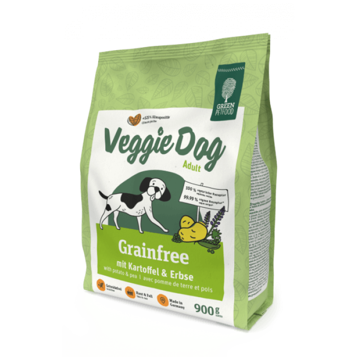 Сухий корм для собак Green Petfood VeggieDog Grainfree, вегітаріанський, беззерновий, картопля і горох, 900 г