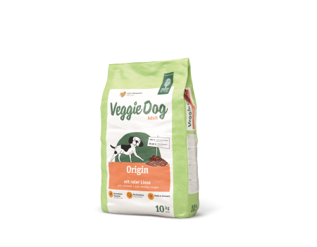 Сухой корм для собак Green Petfood VeggieDog Origin, вегитарианский, безглютеновый, красная чечевица, 10 кг