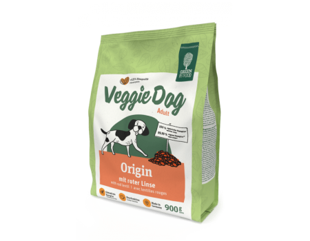 Сухий корм для собак Green Petfood VeggieDog Origin, вегітаріанський, безглютеновий, червона сочевиця, 900 г