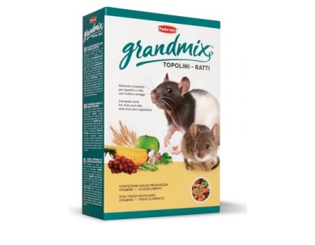 Корм Padovan GrMix Topolini, для мышей и крыс, Падован ГрандМикс Тополини, 400 г