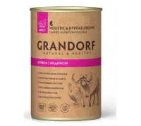 Консерва Grandorf для собак с мясом буйвола и индейки 400 г..