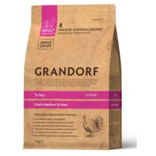 Grandorf DOG TURKEY MED&MAXI - Грандорф сухий корм індичка для середніх та крупних порід,  10 кг