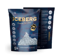 ICEBERG - Наполнитель силикагелевый для кошачьего туалета, НЕАРОМАТИЗИ..