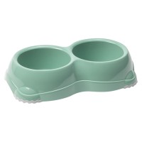 Подвійна миска для собак Moderna Double Smarty Bowl Medium СМАРТІ, 2х645мл, світло-зелений