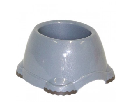 Moderna СМАРТИ КОККЕР миска пластиковая для собак , 0.65 л., d-14 см. см., светло-серый.