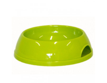 Moderna МОДЕРНА ЭКО №1 миска для собак и кошек, пластик, 470 мл, d-14 см , ярко-зеленый.
