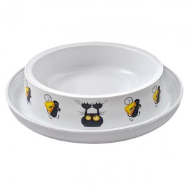 Миска для котів Moderna Trendy Dinner Cat&Mouse КІТ І МИША, 210 мл, 16x16x3,4 см