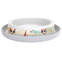 Миска для кошек Moderna Trendy Dinner Indy&Louise ИНДИ и ЛУИЗА, 210 мл, 16x16x3,4 см