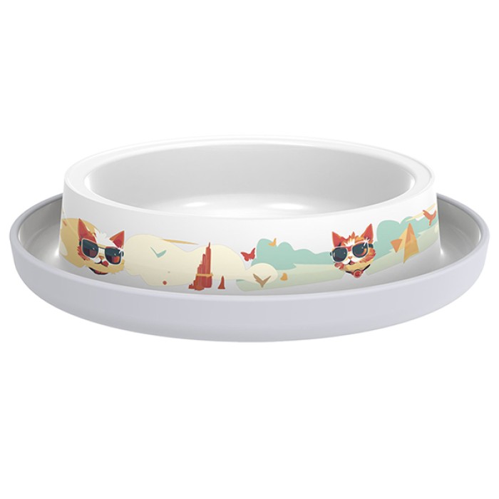 Миска для котів Moderna Trendy Dinner Indy&Louise ІНДІ та ЛУЇЗА, 210 мл, 16x16x3,4 см