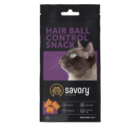 Ласощі для заохочення котів Savory Snack Hair-ball Control, подушечки ..