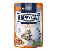 Вологий корм Happy Cat MIS Culinary Land-Ente - з качкою для котів (шм..