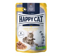 Вологий корм Happy Cat MIS Culinary Land-Geflugel - з птахом для котів..