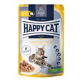 Вологий корм Happy Cat MIS Culinary Land-Geflugel - з птахом для котів..