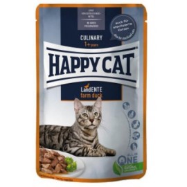 Влажный корм Happy Cat MIS Culinary Land-Ente - с уткой для кошек (кус..
