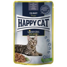 Вологий корм Happy Cat MIS Culinary Land-Geflugel - з птахом для котів..