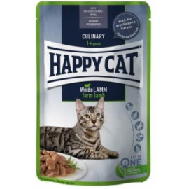 Вологий корм Happy Cat MIS Culinary Weide-Lamm - з ягням для котів (шм..
