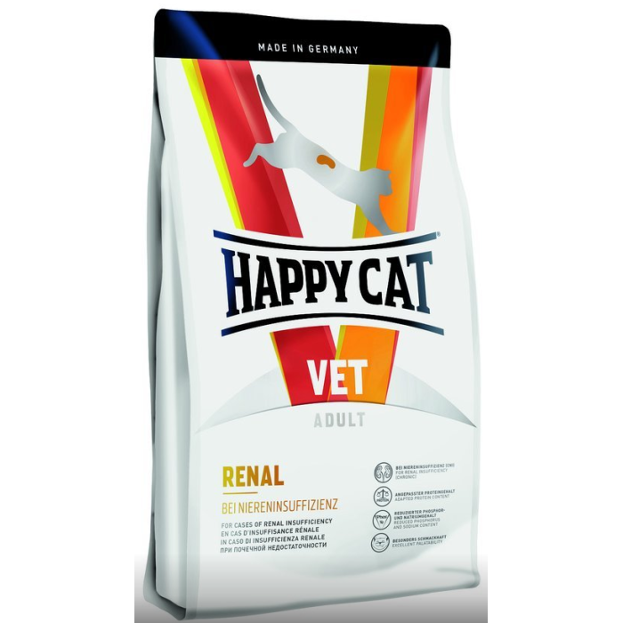 Happy Cat Vet Diet Renal Сухий ветеринарний корм для кішок при нирковій недостатності 4 кг