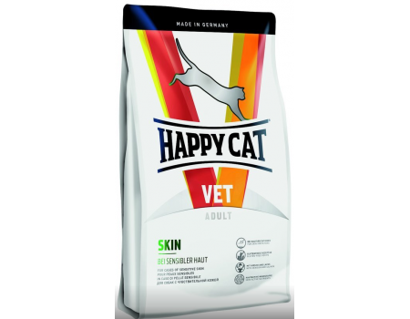 Happy Cat Vet Diet Skin Сухой ветеринарный корм для кошек с чувствительной кожей   1.4 кг