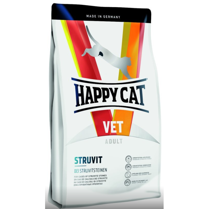 Happy Cat Vet Diet Struvit Сухий ветеринарний корм для кішок при струвітних уролітах 4 кг