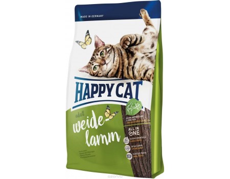 Happy Cat SUPREME ADULT WEIDE-LAMM корм для котів 300г