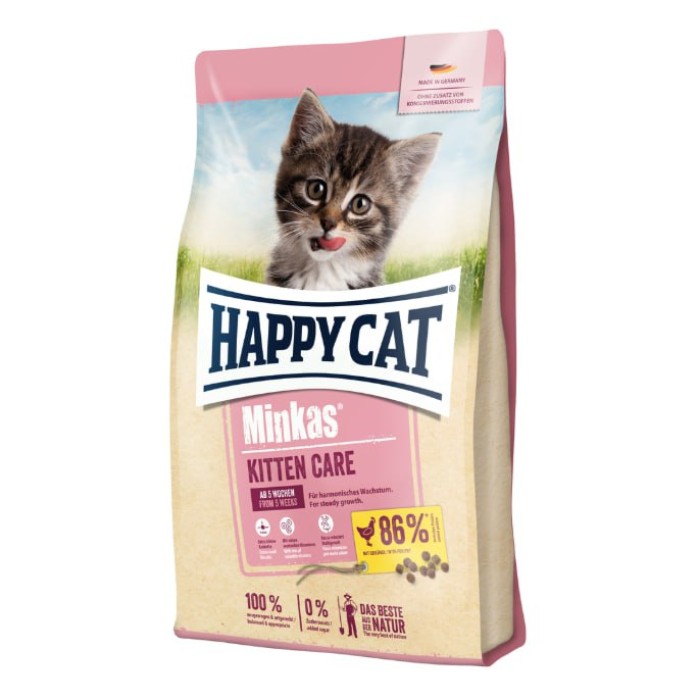 Happy Cat Minkas Kitten Care Gefl корм для котят с птицей, 1,5кг