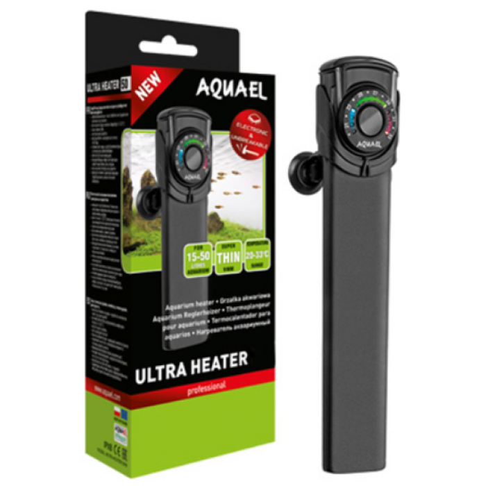 Aquael ULTRA HEATER 75W - надточний обігрівач для акваріумів 35-75 л.