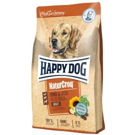 Happy Dog NaturCroq RIND & REIS - корм для собак усіх порід (яловичина..