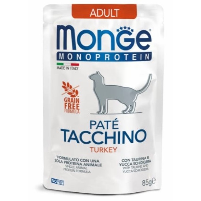 Monge Cat  MONOPROTEIN Adult индейка, паштет  85 г
