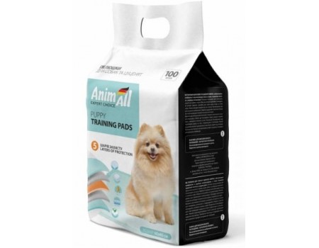 AnimAll Training Pads - пеленки ЭнимАл для собак 60 х 60 см. 100шт