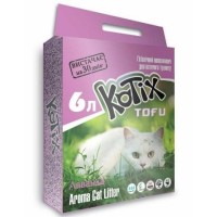 Kotix Tofu Lavander - соевый наполнитель Котикс Тофу Лаванда для кошачьего туалета  6л