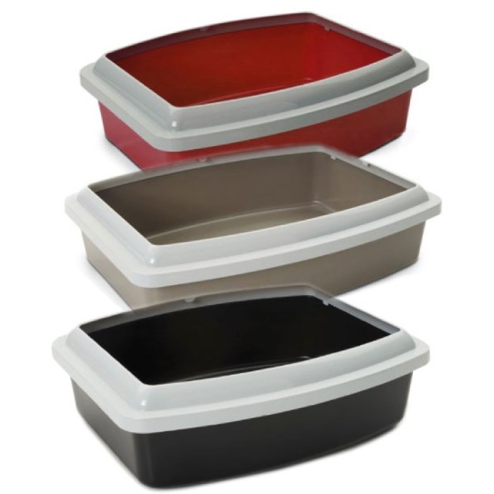 Savic ОВАЛ ТРЕЙ+РИМ (Oval Tray+Rim) туалет для котов с бортом, овал , 56Х43,5Х14,5 см. , экстра-большой.