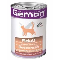 Gemon Cat Wet Adult лосось із креветками, шматочки в желе 415 гр