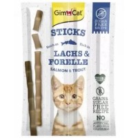Ласощі палички з лососем та фореллю для кішок Gimpet Sticks 4 шт 20г