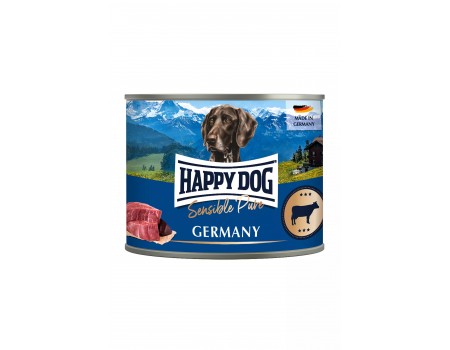 Happy Dog Beef Pure - Консервированный корм с говядиной для собак всех пород, 200 г