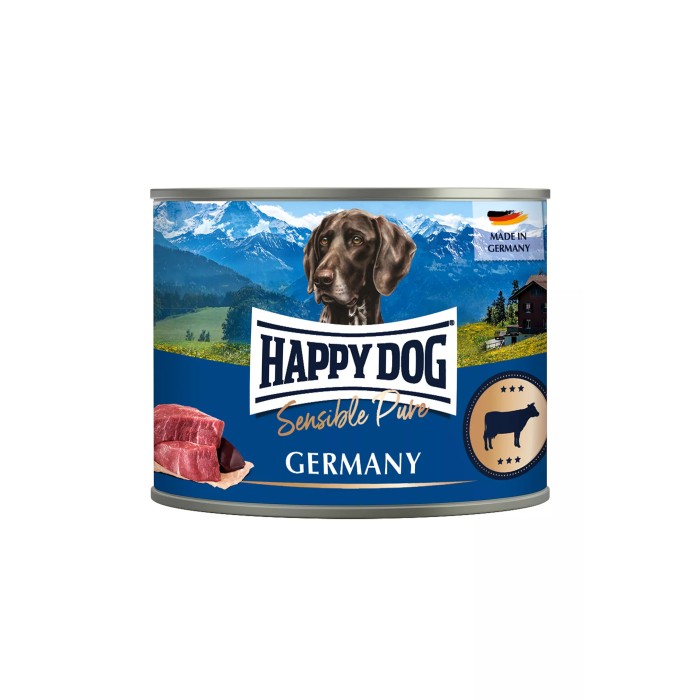 Happy Dog Beef Pure - Консервированный корм с говядиной для собак всех пород, 200 г