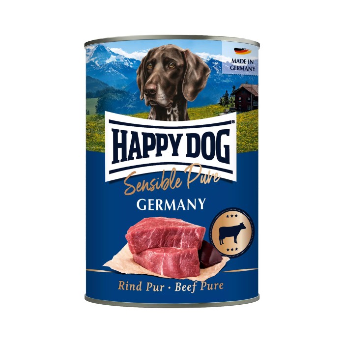 Happy Dog Beef Pure - Консервований корм із яловичиною для собак усіх порід, 800 г