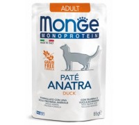 Monge Cat  MONOPROTEIN Adult утка, паштет 85 г..