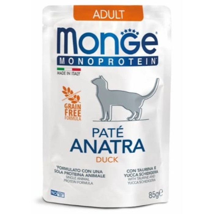 Monge Cat MONOPROTEIN Adult качка, паштет 85 г