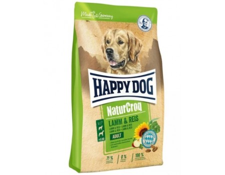 Happy Dog NATUR CROQ LAMM & REIS корм для дорослих собак 4кг