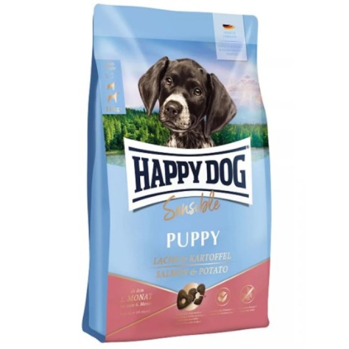 Happy Dog Sens Puppy Lachs для щенков, с лососем, 10 кг
