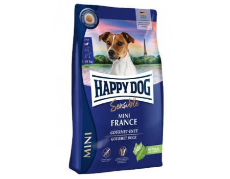 Happy Dog Mini France - сухой корм Хэппи Дог Франция для маленьких пород собак, 4кг