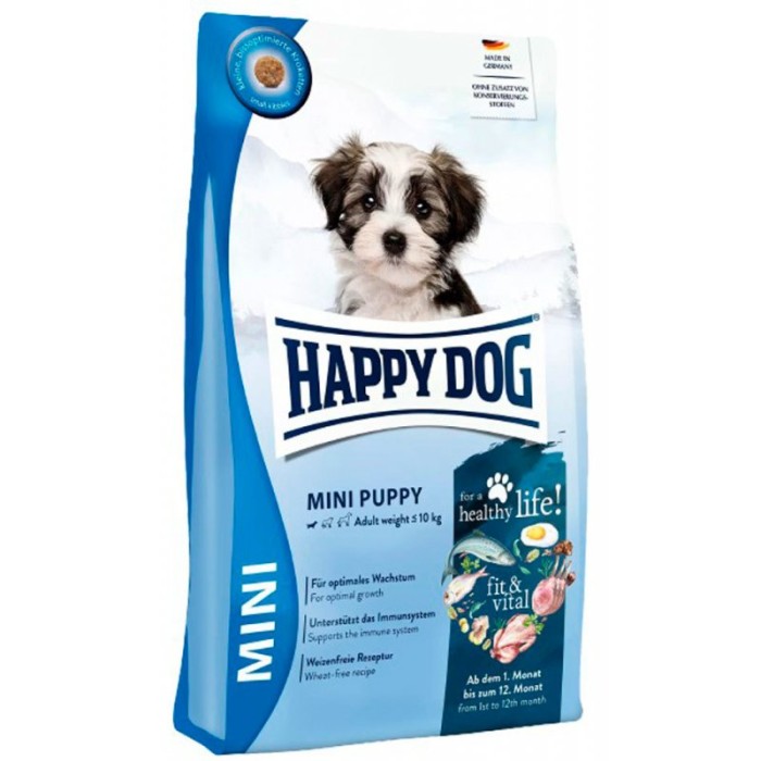 Happy Dog Fit and Vital Mini Puppy - корм Хепі Дог для цуценят малих порід, 4кг