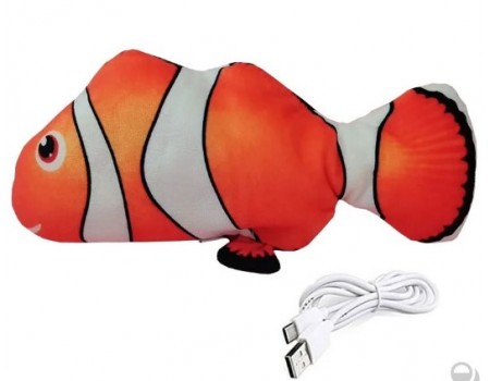 Игрушка Золотая Рыбка Клоун вибро 25 см