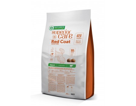 Сухой корм Nature's Protection Superior Care Red Coat GF Adult Small Breeds with Lamb для собак мелких пород, с ягненком,  10 кг