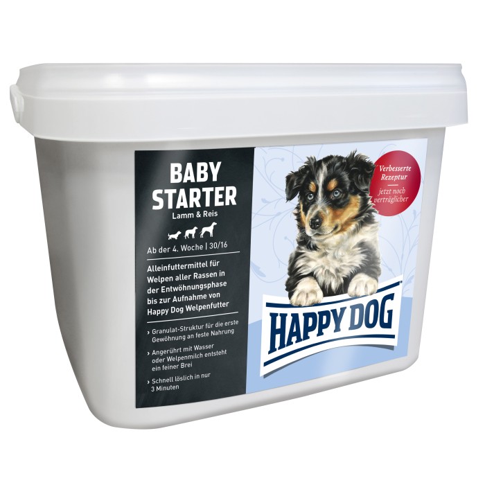 Happy Dog  BABY STARTER первый  корм для щенков 1,5кг