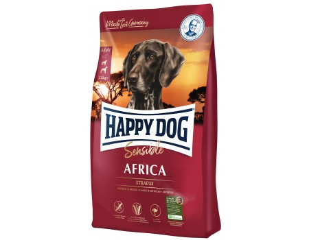 Happy Dog (Хепі Дог) SUPREME SENSIBLE AFRICA (СТРАУС КАРТОПЛЯ) корм для собак з чутливим травленням 4кг
