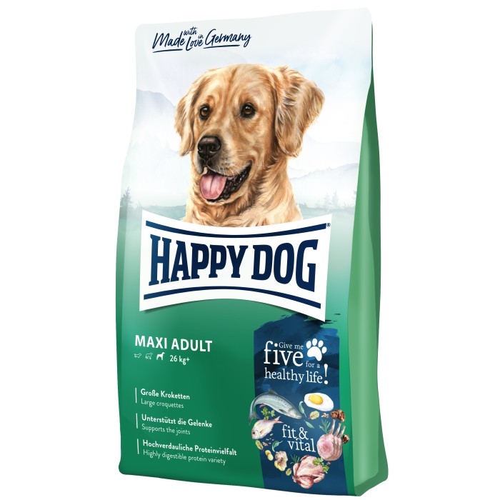 Happy Dog FIT & WELL MAXI ADULT  корм для собак крупных пород 4кг