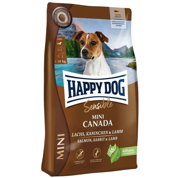 Happy Dog SUPREME MINI  SENSIBLE CANADA (ЛОСОСЬ КРОЛИК) корм для собак 0,8 кг
